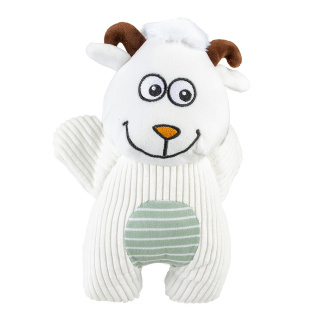 DUVO+ Игрушка для собак мягкая "Плюшевая овечка", белая, 25x12x6см (Бельгия)