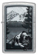 Зажигалка ZIPPO Mountain Lion с покрытием Street Chrome, латунь/сталь, серебристая, 38x13x57 мм