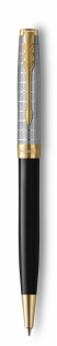 Шариковая ручка Parker Sonnet Premium Refresh BLACK, цвет чернил Мblack,в подарочной упаковке