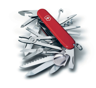 Нож перочинный VICTORINOX Swiss Champ, 91 мм, 33 функции, красный