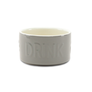 SCRUFFS Миска керамическая для собак "Classic Water", серая, 15х15х9см, 1000мл (Великобритания)