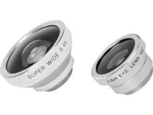 Набор линз для смартфона Vision (черный, серебристый)