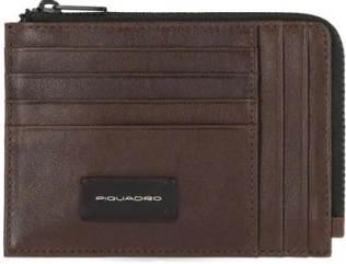 Чехол для кредитных карт Piquadro Harper PU1243APR/TM коричневый натур.кожа