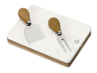 Набор ножей для сыра Fontina, акация и искусственный мрамор
