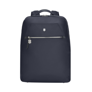 Рюкзак VICTORINOX Victoria Signature Compact Backpack, синий, нейлон/кожа, 30x16x38 см