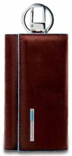 Ключница Piquadro Blue Square, кожа натуральная, коричневый  [pc1397b2/mo]