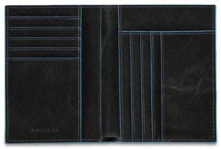 Кошелек мужской Piquadro Blue Square, кожа натуральная, черный  [pu1393b2/n]