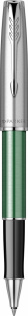 Ручка-роллер Parker Sonnet Essentials Green SB Steel CT, цвет чернил black, перо: F, в подарочной упаковке.