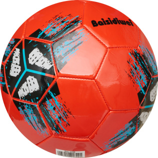 Мяч футбольный Junfa Соты красный 23 см