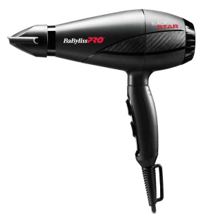Фен BaByliss Pro BLACK STAR 2200Вт, 2 насадки