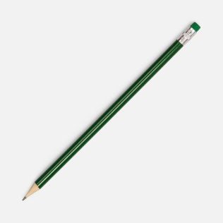 Карандаш простой Hand Friend с ластиком, зеленый