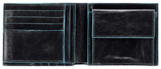 Кошелек мужской Piquadro Blue Square, кожа натуральная, черный  [pu1240b2/n]