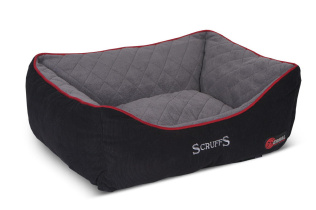SCRUFFS Лежак для животных с бортиками "Thermal Box Bed", черный, 60х50х19см (Великобритания)