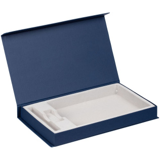 Коробка Horizon Magnet под ежедневник, флешку и ручку, темно-синяя