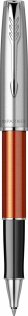 Ручка-роллер Parker Sonnet Essentials Orange SB Steel CT, цвет чернил black,перо: F, в подарочной упаковке.