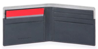 Кошелек мужской Piquadro Urban, кожа натуральная, серый  / черный [pu3891ub00r/grn]
