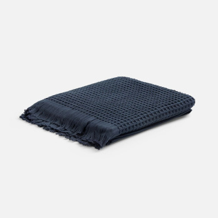 Плед вафельный Elenglect, темно-серый