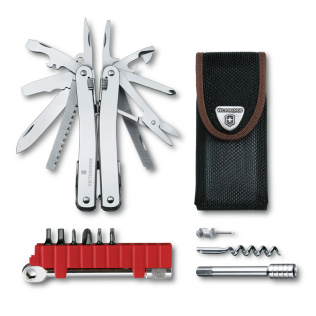 Мультитул VICTORINOX SwissTool Spirit X Plus Ratchet, 105 мм, 36 функций, в нейлоновом чехле