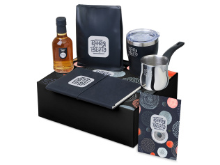 Подарочный набор Re:y. Routine с туркой, термокружкой и кофе (черный)