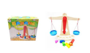 Игровой набор ABtoys Академия игр Деревянные весы "Баланс"
