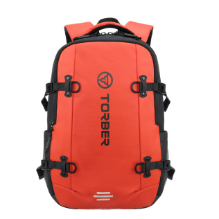 Рюкзак спортивный TORBER Xtreme 18", оранжевый/чёрный, 31 х 12 х 46 см, 17л
