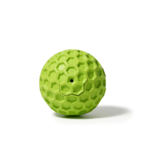 SkyRus Игрушка для собак резиновая "Шестигранный мячик", салатовая, 5.5х5.5х5.5см