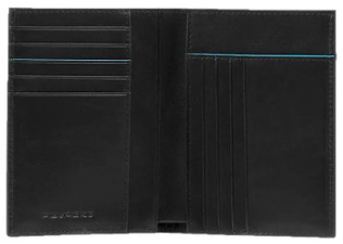 Кошелек мужской Piquadro Blue Square Revamp, кожа натуральная, черный  [pu1393b2vr/n]