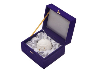 Шар новогодний с подсветкой (белый)