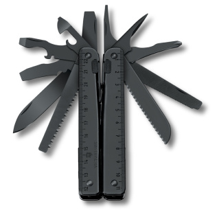 Мультитул VICTORINOX SwissTool BS, 115 мм, 286 г, 29 функций, чёрный, в нейлоновом чехле