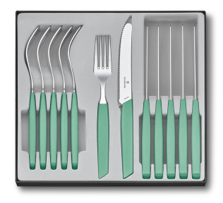 Набор из 12 столовых принадлежностей VICTORINOX Swiss Modern: 6 столовых ножей, 6 вилок