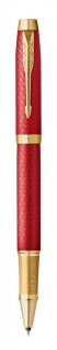 Ручка роллер Parker IM Premium T318  Red GT F черные чернила, в подарочной коробке