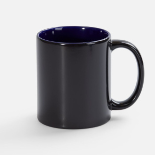Кружка-хамелеон On Display, глянцевая, черная с синим
