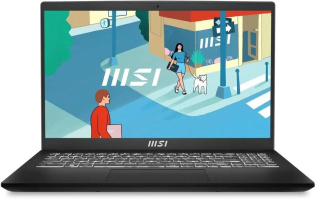 Ноутбук MSI Modern 15 B13M-1017US 15.6", IPS, Intel Core i5 1335U 1.3ГГц, 10-ядерный, 16ГБ DDR4, 512ГБ SSD,  Intel Iris Xe graphics, Windows 11 Pro, черный [9s7-15h112-1017]