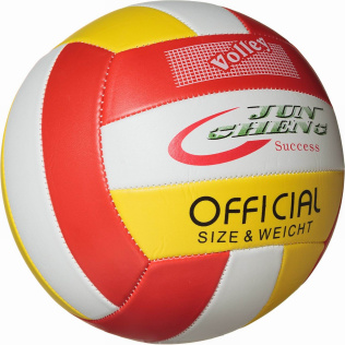 Мяч волейбольный Junfa красно-бело-желтый 22 см