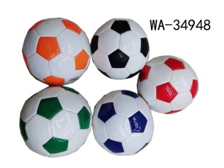 Мяч футбольный Junfa цвета 5 видов в ассортименте 15-16см
