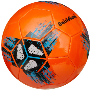 Мяч футбольный Junfa Соты оранжевый 23 см
