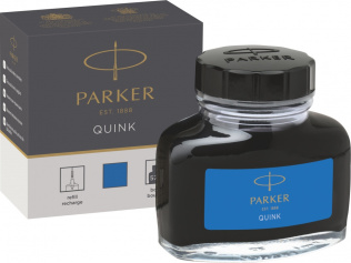 Флакон с чернилами Parker Bottle Quink синие, смываемые