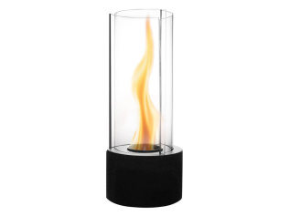 Биокамин с вьющимся пламенем Dance of flame (черный)