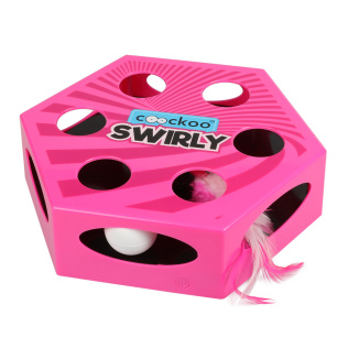 EBI Coockoo Игрушка для кошек интерактивная "SWIRLY", розовая, 20.4x6.8x23см (Нидерланды)