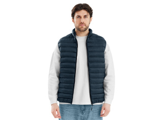 Стеганый жилет Uniqloud, темно-синий