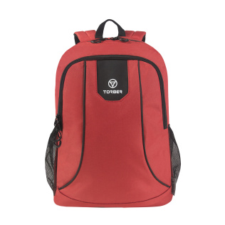 Рюкзак TORBER ROCKIT с отделением для ноутбука 15,6", красный, полиэстер 600D, 46 х 30 x 13 см