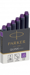 Картридж с чернилами для перьевой ручки MINI, упаковка из 6 шт., цвет: Пурпурный (Purple)