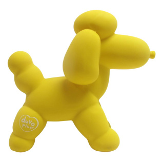DUVO+ Игрушка для собак латексная "Надувной пудель", жёлтая, 14x6x12.5 см (Бельгия)