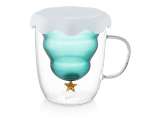 Кружка с двойными стенками с елочкой внутри Winter Wonderland (прозрачный)