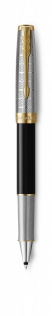 Ручка-роллер Parker Sonnet Premium Refresh BLACK, цвет чернил Fblack, в подарочной упаковке