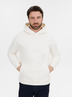 Худи оверсайз унисекс Snuggie, молочно-белое