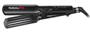 Щипцы-гофре для волос BaByliss Pro, 38х90 мм, с терморег, покрытие EP Technology, 50ВТ