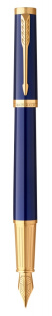 Ручка перьевая Parker "Ingenuity Blue GT" перо: F, цвет чернил: blue/black, в подарочной упаковке.