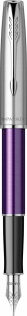 Перьевая ручка Parker Sonnet Essentials Violet SB Steel CT, перо: F, цвет чернил black, в подарочной упаковке.