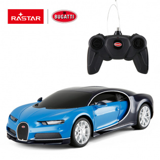 Машинка на радиоуправлении RASTAR Bugatti Chiron цвет синий, 1:24